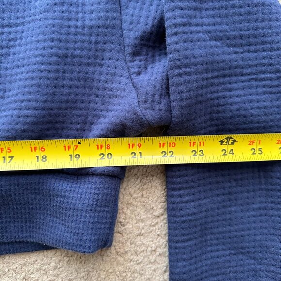 Nike Sweater Womens Small Crewneck Pullover Cropped Blue Logo Long Sleeve - Picture 6 of 9